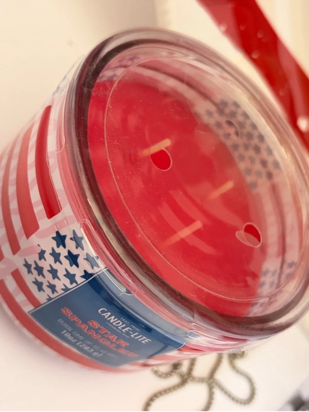 🇺🇸Patriotic Candle Jar❤️🤍💙